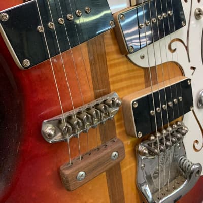 Mosrite Joe Maphis Double Neck Electric Sunburst image 9