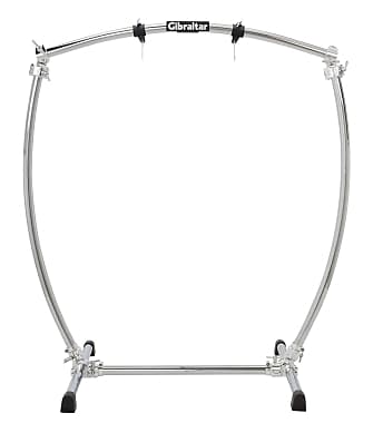Gibraltar Large Curved Chrome Gong Stand GCSCG-L image 1