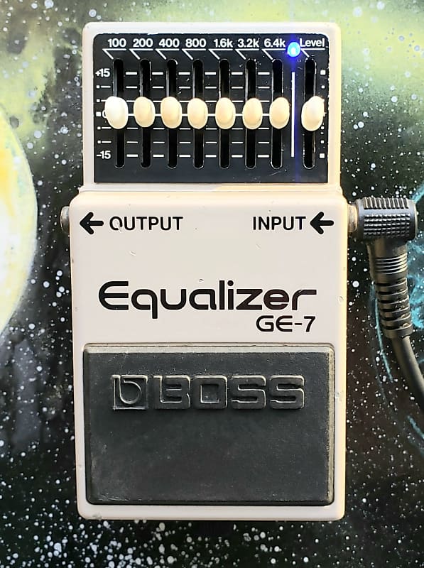 Vintage BOSS GE-7 EQ Pedal w/ Low Noise, PSA and Blue LED Mods, MIT, 1993,  FREE N' FAST SHIPPING!