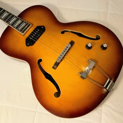 VV:  Near MINT Grote  P-90 (125 thinline) true hollowbody electric guitar MAJOR UPGRADES, deal--READ image 19