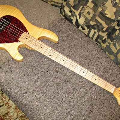 OLP Officially Licensed Product Ernie Ball 5-string Stingray bass 2005 natural image 2