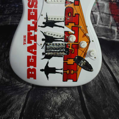 Squier Stratocaster 2005 Beatles HELP & A Hard Days Night Hand Painted Guitar~ Free Shipping image 2