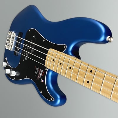 Fender American Performer Precision Bass  Satin Lake Placid Blue/Maple image 4