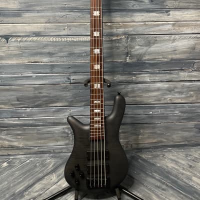 Spector Left handed Euro 5 LX EURO5LXMBKSLH 5 String Electric Bass Guitar- Trans Black Stain Matte image 2