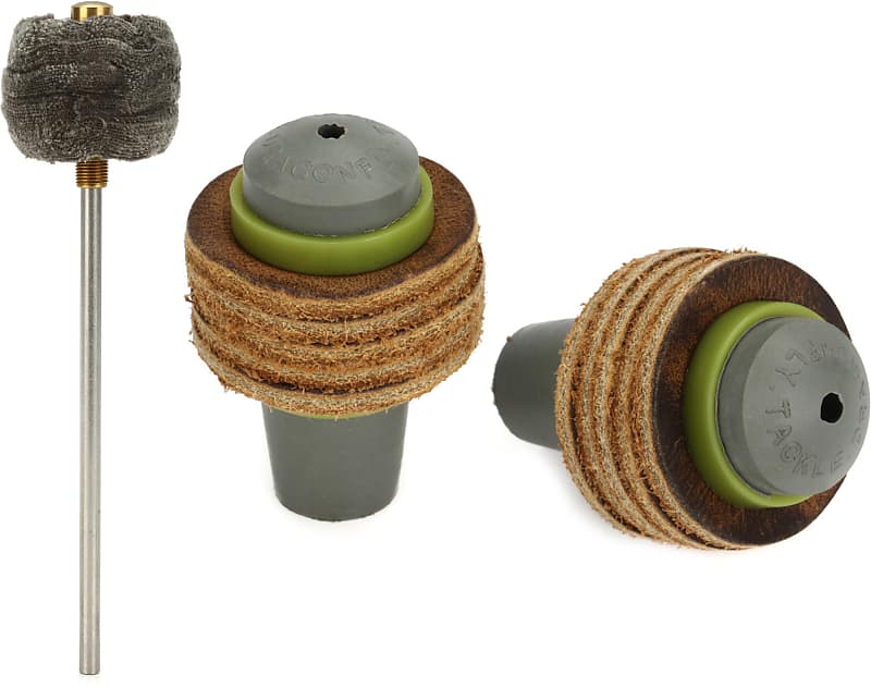 Dragonfly Percussion Soft Flannel Kick Drum Beater Bundle Reverb