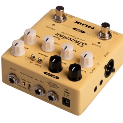 NuX NAP-5 Stageman Floor Deluxe Acoustic Preamp / DI 2010s - Yellow image 2