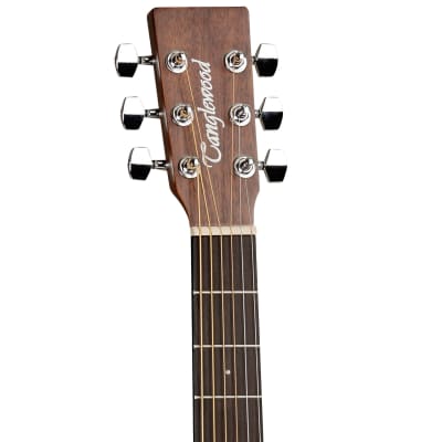Tanglewood Folk Size, Mahogany Top Acoustic Electric Guitar Whiskey Barrel Burst image 4