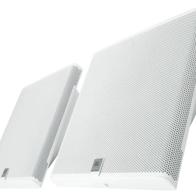 Pair JBL SLP14/T-WH Sleek Low-Profile On Wall Mount 4" 70v Commercial Speakers image 3