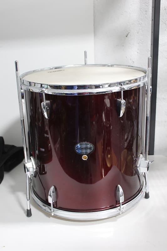 Silvertone pro drum deals set