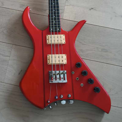Kramer XL 8 string bass 1980 Red image 3