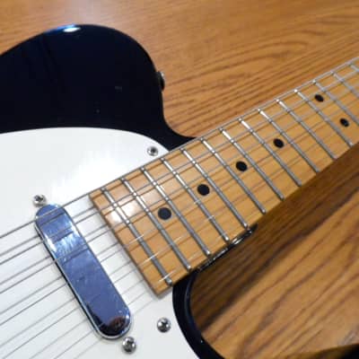 Peavey REACTOR TM 1995 Electric Guitar T-Tele “Telecaster T-Style" 22 Maple Fret American Crafted Made USA 1995 Black White Pickguard image 5