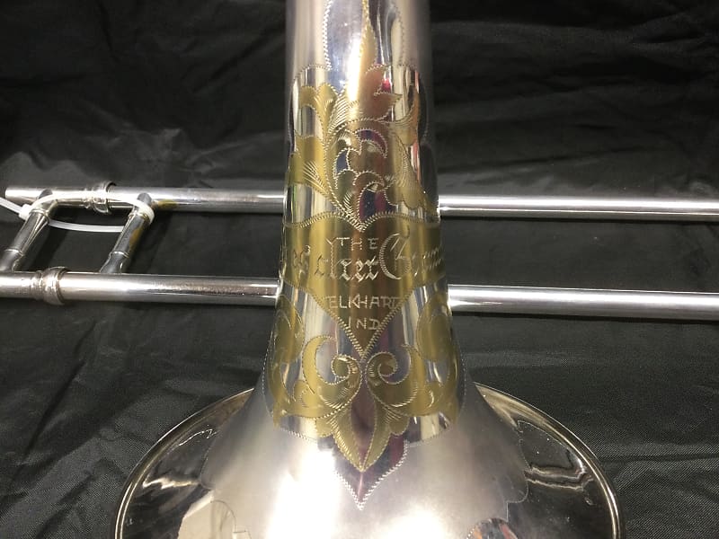 1922 Buescher “Grand” model 38 Trombone Silver with gold Reverb