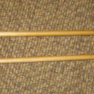 one pair new old stock A+ Mike Balter MB10AB (10AB) Hard Keyboard Mallets, 7/8" phenolic (plastic) round HEADS and natural birch HANDLES - mid to late 1990s (+ packaging) Unwound Series image 14