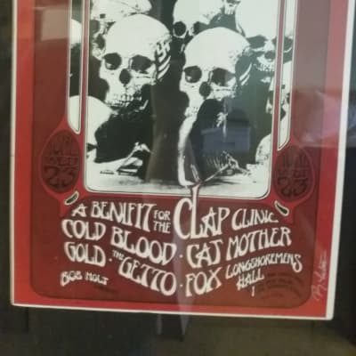 Hell's Angels Annual Party poster 1971 Benefit for the Clap