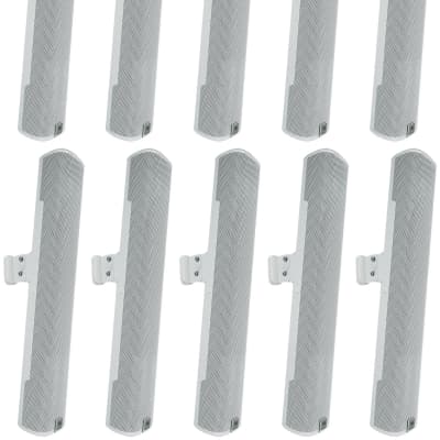 10) JBL COL600-WH 24" White 70V Commercial Slim Column Wall Mount Array Speakers image 1