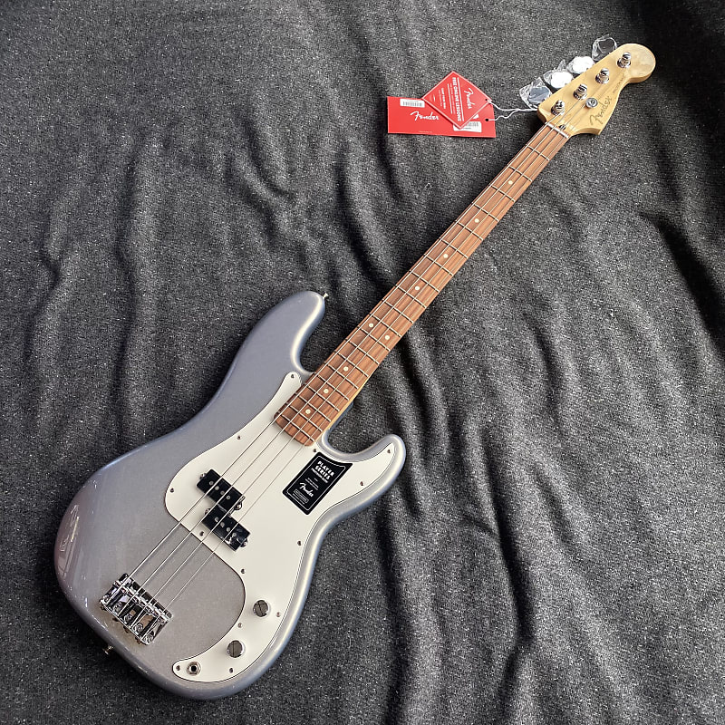 Fender Player Precision Bass PF 2021 Silver MX21204899 8 Lb 1.3 oz 