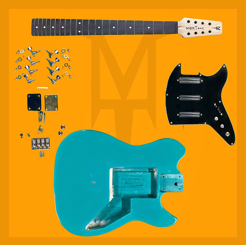 Complete Electric Mando or Bouzouki Build Kit (MT38K) Blue Reverb