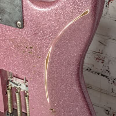 10S - S Style HH Electric Guitar, Pink Sparkle - x4495
