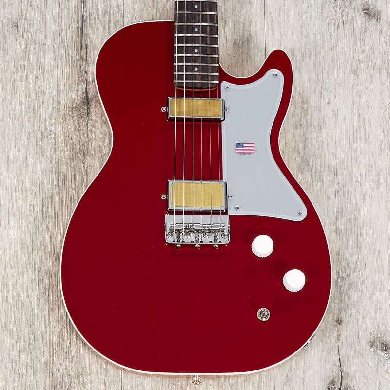 Harmony Standard Jupiter Thinline Semi-Hollow Guitar, Rosewood Fretboard, Cherry image 1
