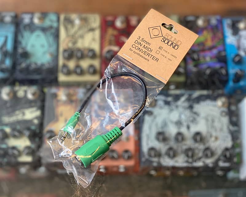 Found Sound Type A Mini Midi Adapter Cable Green Reverb