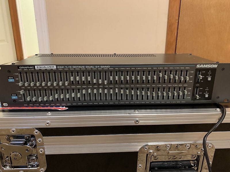 Samson E62 1/3 Octave Dual 31 Band Graphic Equalizer Gray Reverb UK