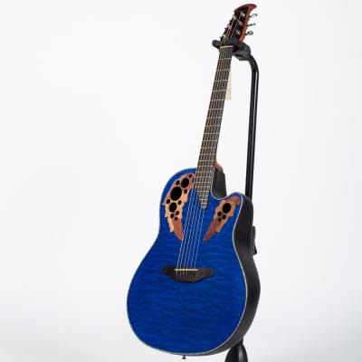 Ovation Celebrity Elite Plus Acoustic-Electric Guitar - Caribbean Blue image 7