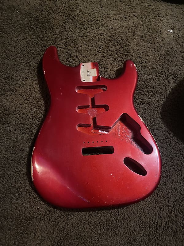 Stratocaster (MJT) Body Candy Apple Red Reverb