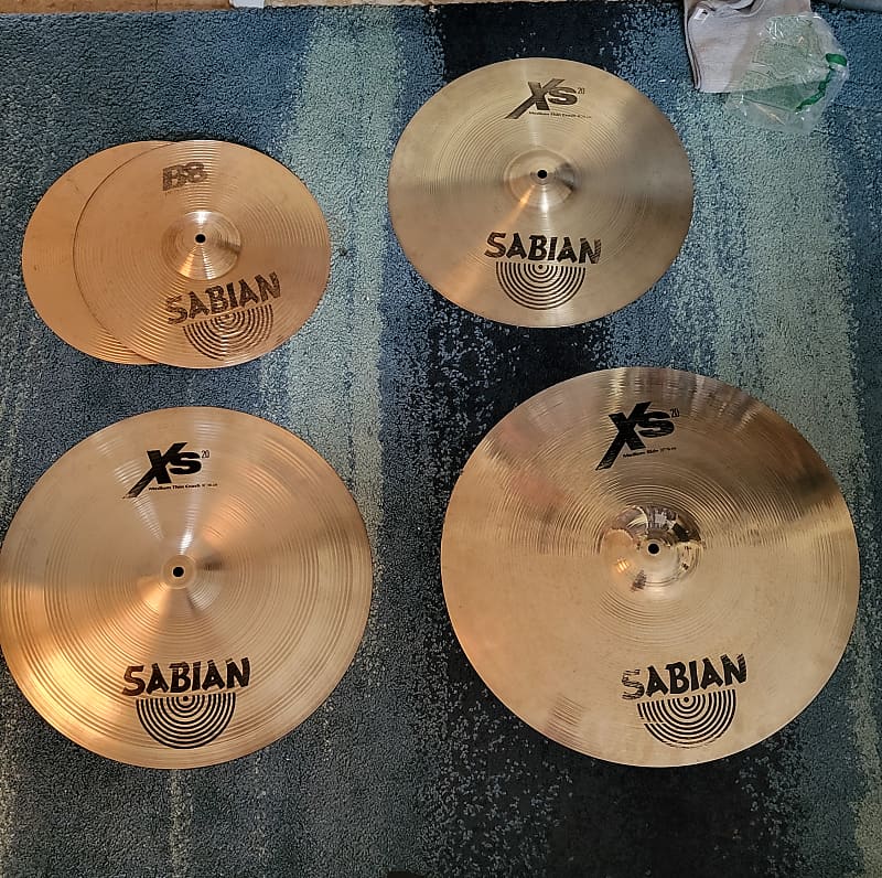 Sabian XS20 Cymbal Set w/ B8 Hats Reverb