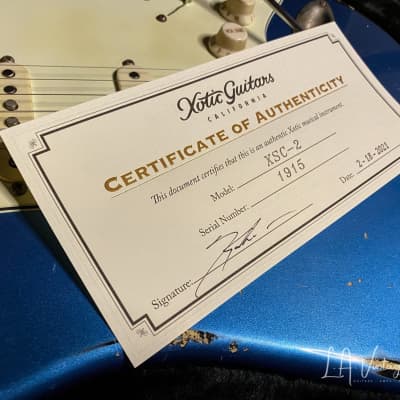 Xotic S-Style Electric Guitar XSC-2 in Lake Placid Blue over a 3T 'Burst #1915 image 17