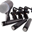 Shure Drum Microphone Kit for Performing and Recording Drummers, Conveniently Packaged Selection of Mics and Mounts with options for Kick Drum, Snare Drum, Rack Toms, Floor Toms and Congas (DMK57-52)