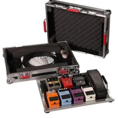 Gator Small tour grade pedal board and flight case for 8-10 pedals. Removable 17"x11" pedal board surface G-TOUR PEDALBOARD-SM image 1