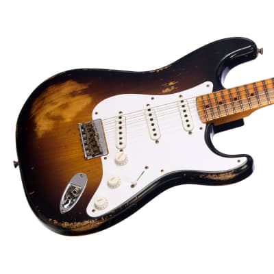 Fender Custom Shop Limited Edition 70th Anniversary 1954 Stratocaster Hardtail Heavy Relic - Wide Fade 2 Tone Sunburst - 1 off Electric Guitar NEW! image 3