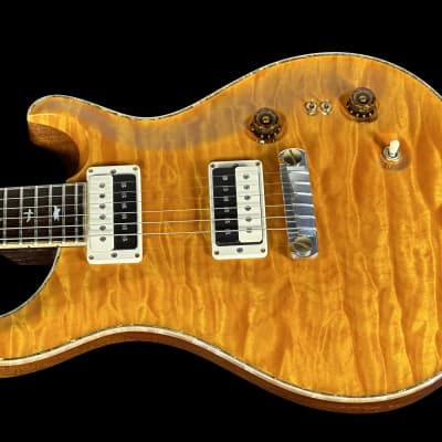 2013 Paul Reed Smith PRS DC245 Ted McCarty Signature Private Stock w 1-Piece Quilt Top & Solid Brazilian Neck ~ Santana Yellow image 2