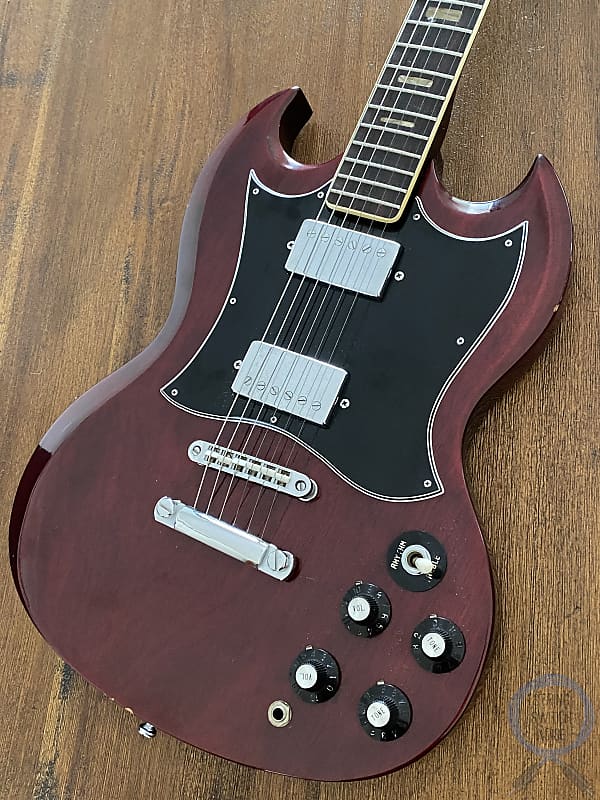 Greco SG, Cherry Red, 1973, Vintage Guitar, Original Hard Greco SG, Cherry Red, 1973, Vintage Guitar, Original Hard