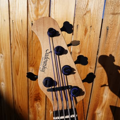 Sadowsky MetroLine Special Edition Modern 24 Walnut Top Left Handed 5-String Bass w/ Gig Bag NOS image 8