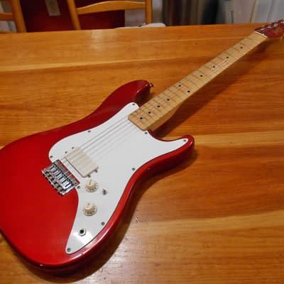 Vintage Mako LB-1. Candy Apple Red. Coil Tap. Matching Headstock. image 1