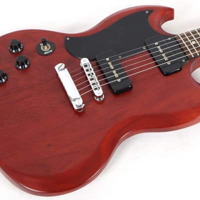 2011 Gibson SG Special 60s Tribute Left-Handed Electric Guitar Satin Cherry image 5