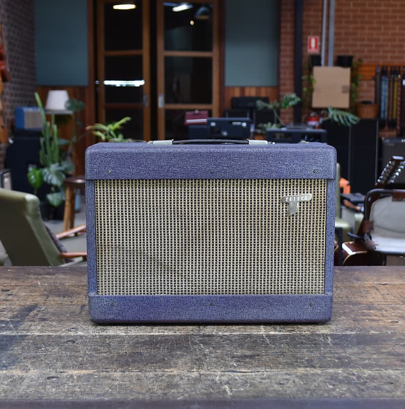 1960’s Teisco 71C Tube Guitar Amp Purple Reverb UK