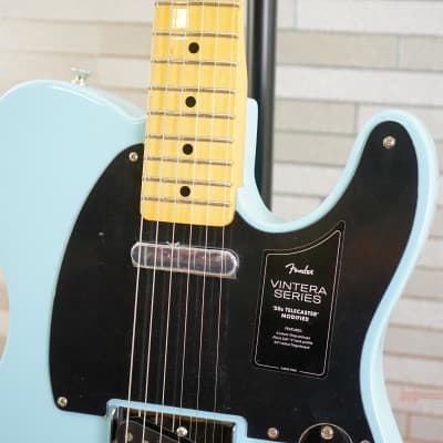 Fender Vintera '50s Telecaster Modified with Maple Fretboard Daphne Blue image 3