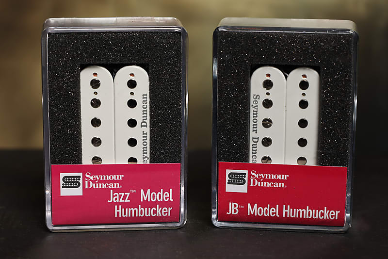 Seymour Duncan JB Jazz Hot Rodded Pickup Set Humbucker SH-4 SH-2n White