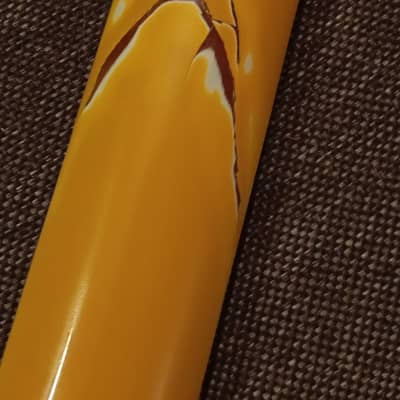 Erlewine Chiquita Travel guitar 90's - yellow *Neck repair* image 10