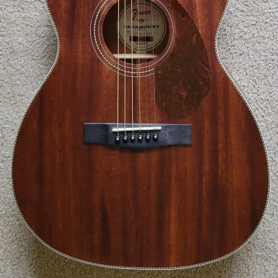 Fender Paramount PM-3C Triple-0 All Mahogany Acoustic Guitar, New Gig Bag image 1