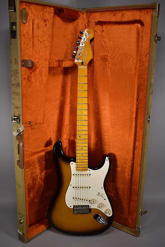 1999 Fender American Vintage '57 Stratocaster Sunburst Aftermarket Neck w/OHSC image 1