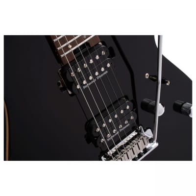 Cort G300PROBK G300 Pro Series Double Cutaway Solid Maple Top Roasted Maple Neck 6-String Electric Guitar image 4