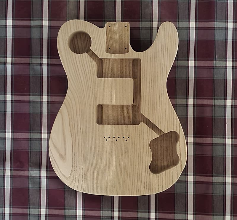 Woodtech Routing - 2 pc Catalpa - Arm & Belly Cut - Deluxe Telecaster Body - Unfinished image 1