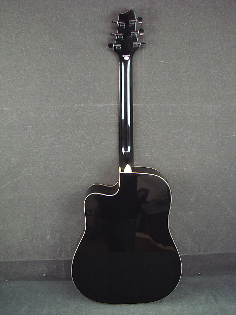 Stagg SW203CE Single Cutaway Acoustic Electric Guitar Black