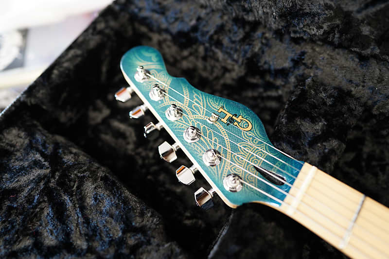 G&L USA CUSTOM SHOP ASAT HH RMC Emerald Paisley Burst 6