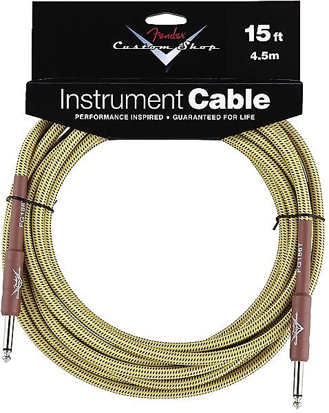 Fender Custom Shop Performance Series Cable, 15', Tweed 2016 image 2