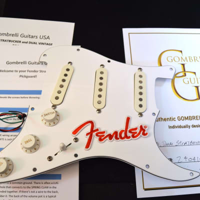 DUAL STRATBUCKER - Vibe 60s - Fender Loaded Stratocaster Pickguard DUAL Tone image 1