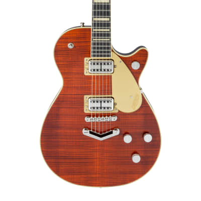 Gretsch G6228FM Players Edition Jet BT with V-Stoptail, Flame Maple, Ebony FB, Bourbon Stain (406) for sale